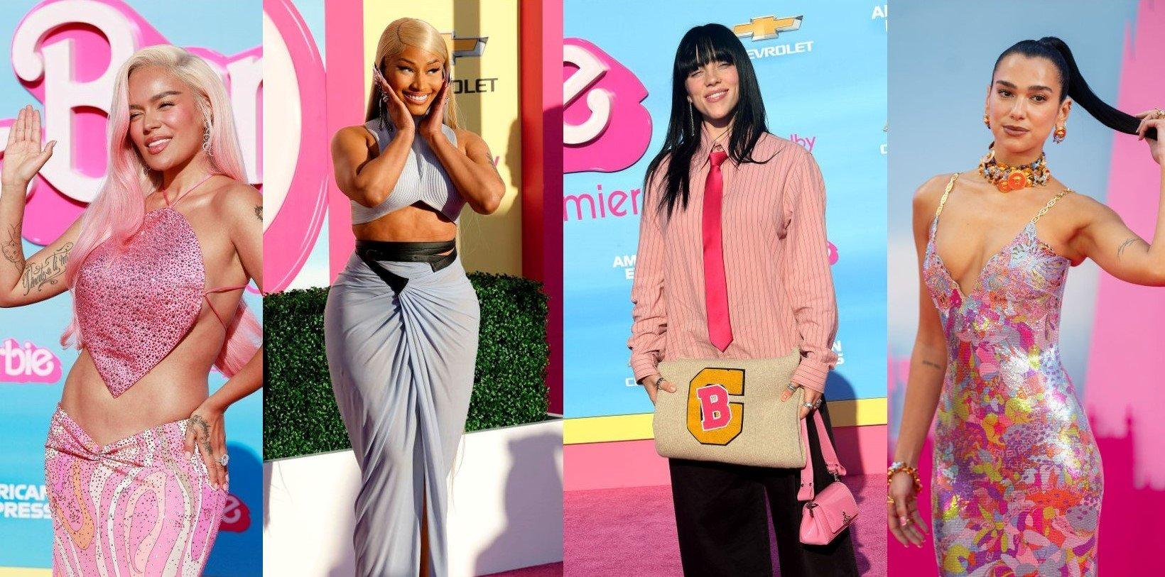 karol g, nicki minaj, billie eilish, dua lipa at Barbie Movie premiere